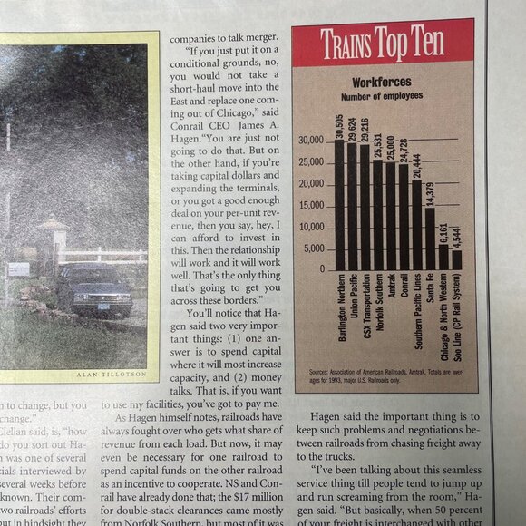Trains Magazine of Railroading u November 1994 Vol 54 No 11 How Train Crews Are - Picture 6 of 9